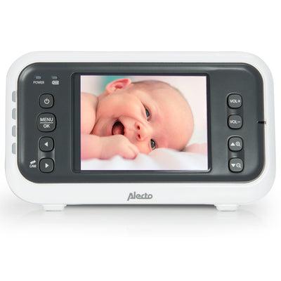 Alecto DVM-77 - Babyfoon met camera en 2.8" kleurenscherm, wit/antraciet