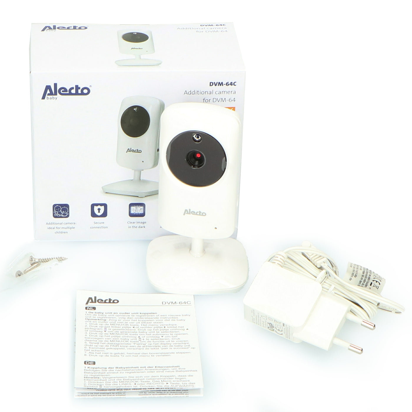 Alecto DVM-64C - Additional camera for DVM-64, white