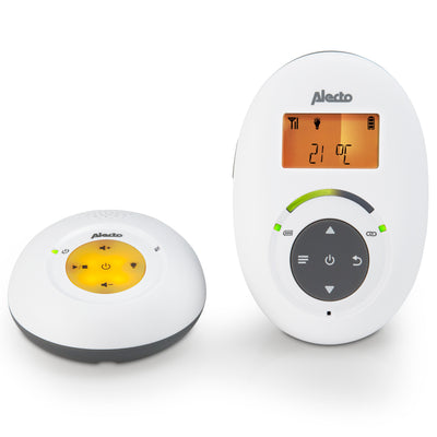 Alecto DBX-125 - Full Eco DECT babyfoon met display - Wit/Antraciet