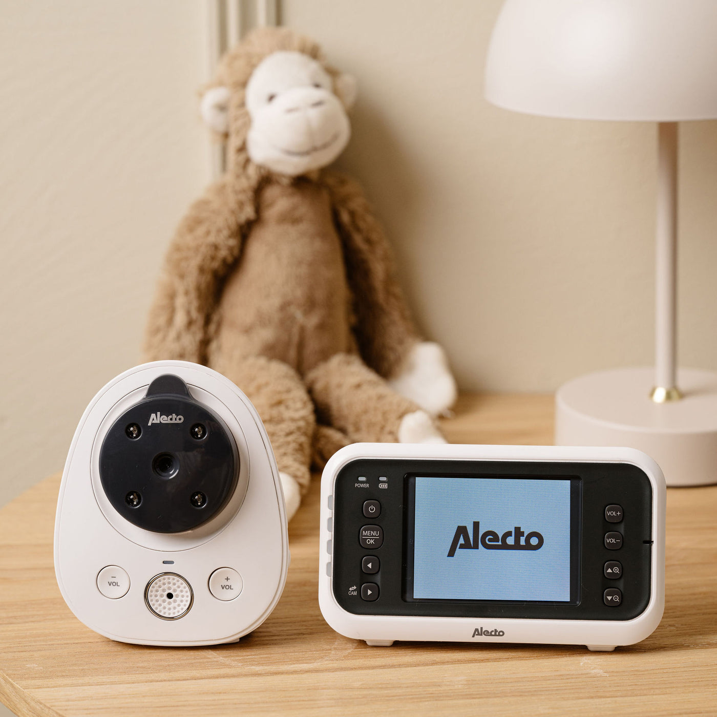 Alecto DVM-77 - Video baby monitor with 2.8" colour display, white/anthracite