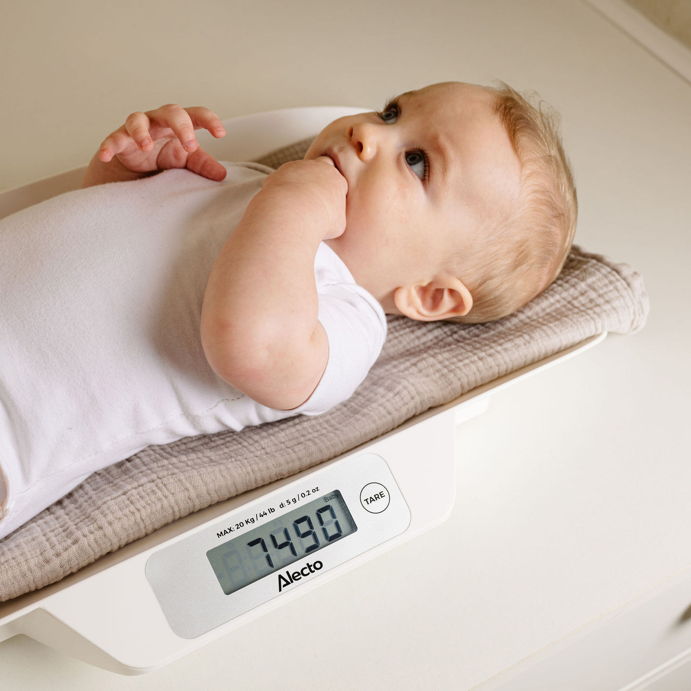 Alecto BC-30 - Babyweegschaal, wit
