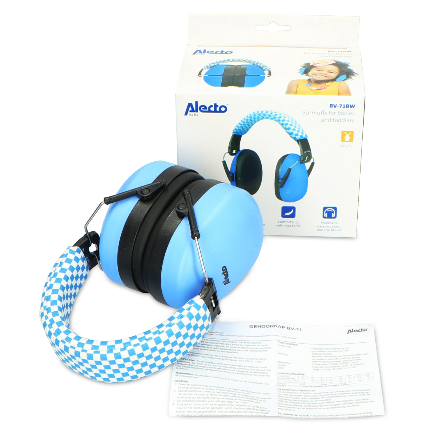 Alecto BV-71BW - Hearing protection for children - Blue