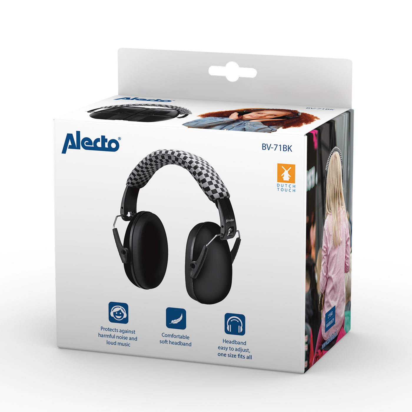 Alecto BV-71BK - Gehoorbescherming voor kinderen - Zwart