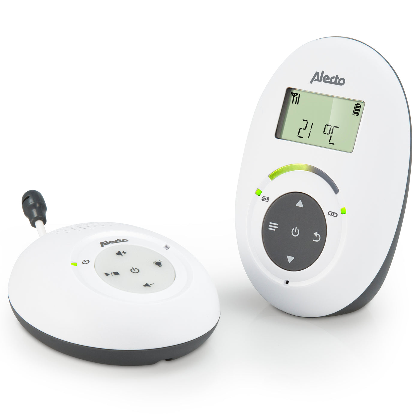 Alecto DBX-125 - Full Eco DECT baby monitor, white/anthracite