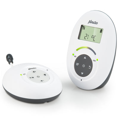 Alecto DBX-125 - Full Eco DECT babyfoon met display - Wit/Antraciet