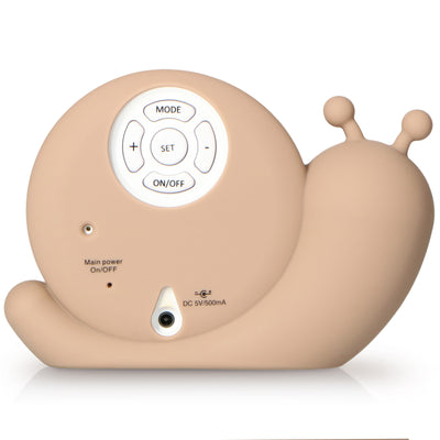 Alecto Baby BC110BE SIMON - Sleep trainer, night light and alarm clock, snail, taupe