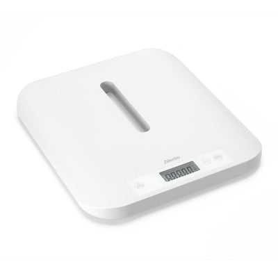 Alecto BC70 - Pèse-bébé numérique, pèse-personne et pèse-animaux en un seul appareil - Jusqu’à 150 kg avec plateau amovible - Blanc