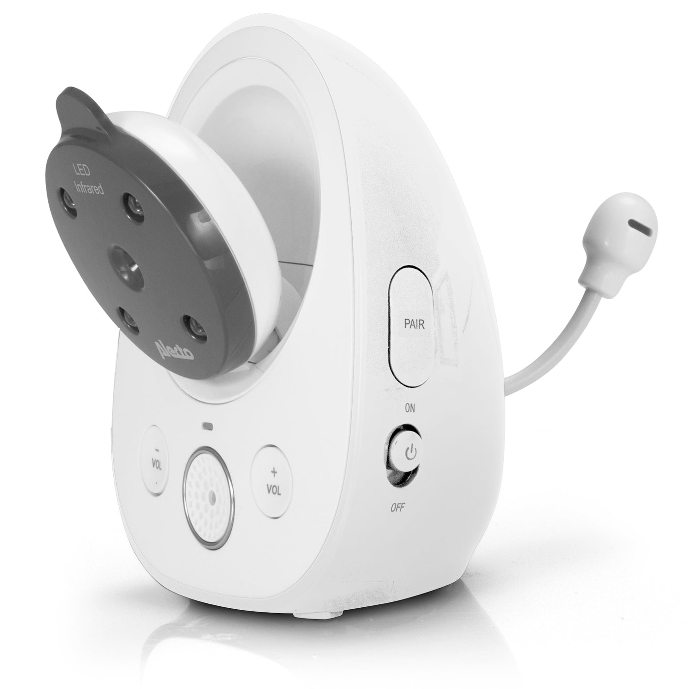 Alecto DVM-77 - Video baby monitor with 2.8" colour display, white/anthracite