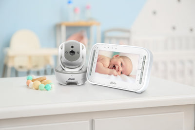 Alecto DVM200MGS - Video baby monitor with 4.3" colour display, white/grey