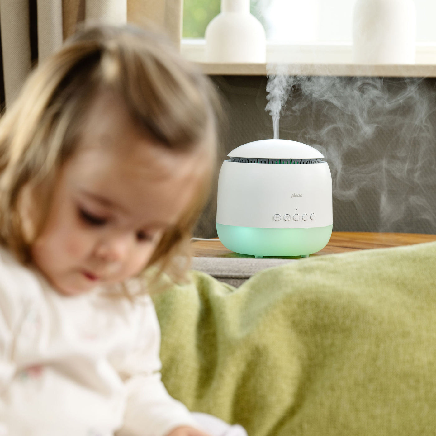 Alecto BC23 - Humidifier baby room 3 in 1, white