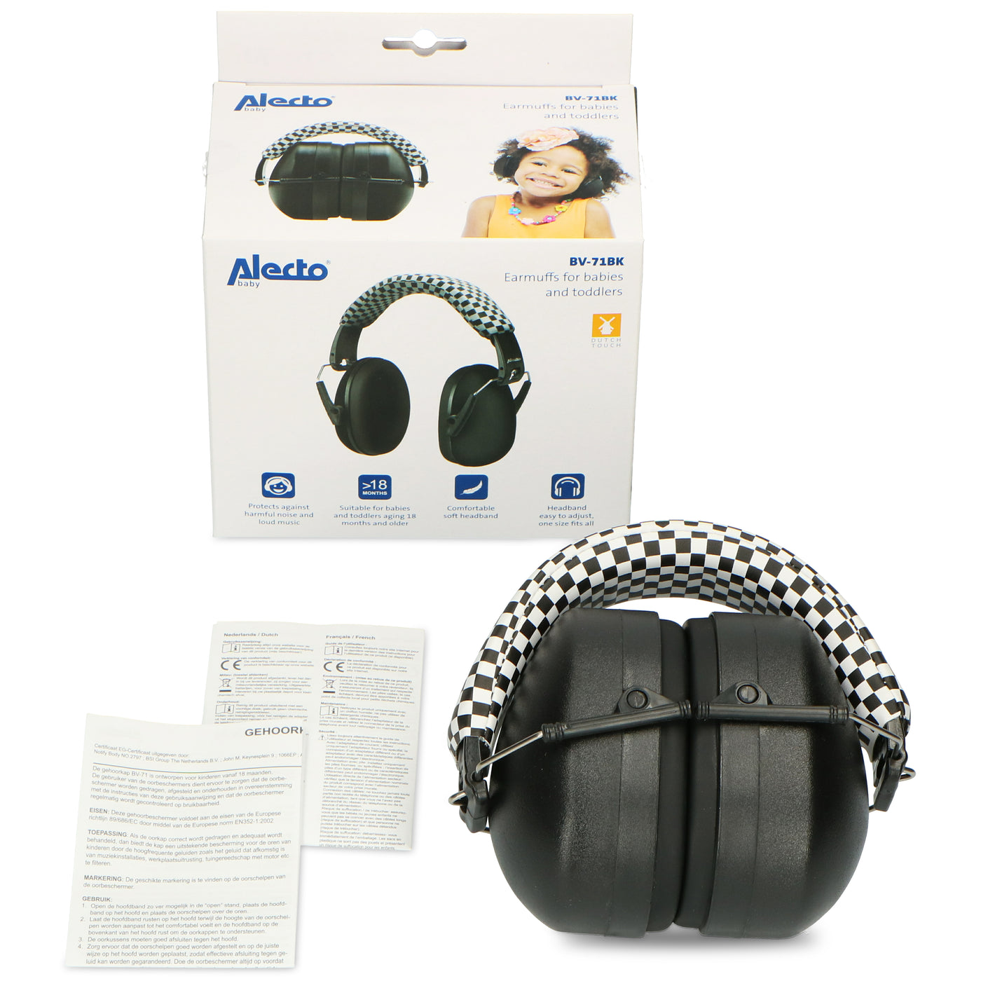 Alecto BV-71BK - Hearing protection for children - Black