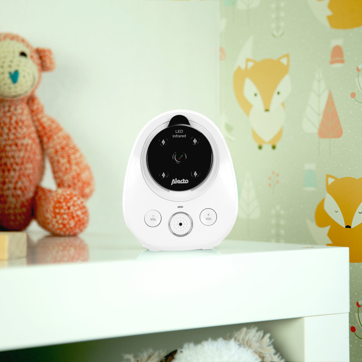 Alecto DVM-77 - Video baby monitor with 2.8" colour display, white/anthracite