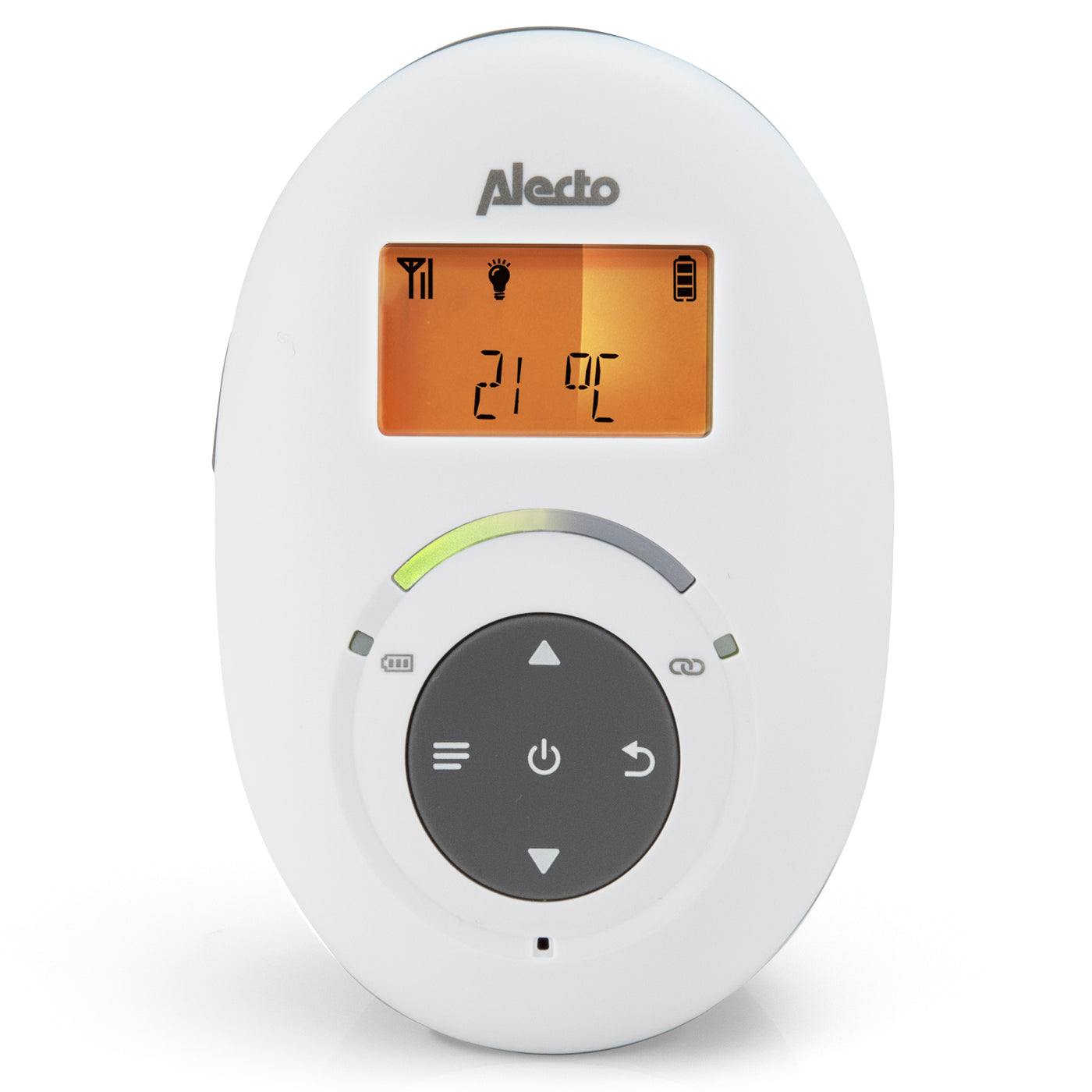 Alecto DBX-125 - Full Eco DECT babyfoon met display - Wit/Antraciet