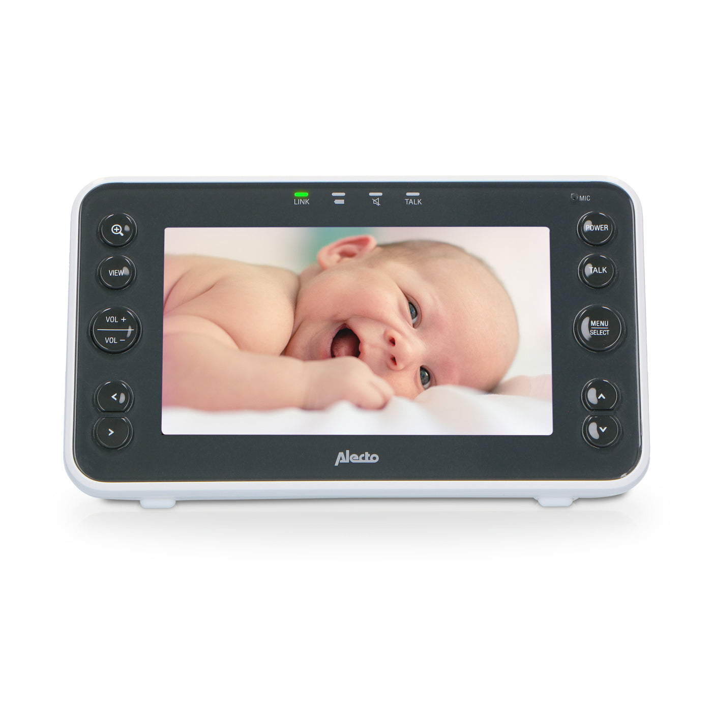 Alecto DVM200XL - Video baby monitor with 5" colour display, white/anthracite