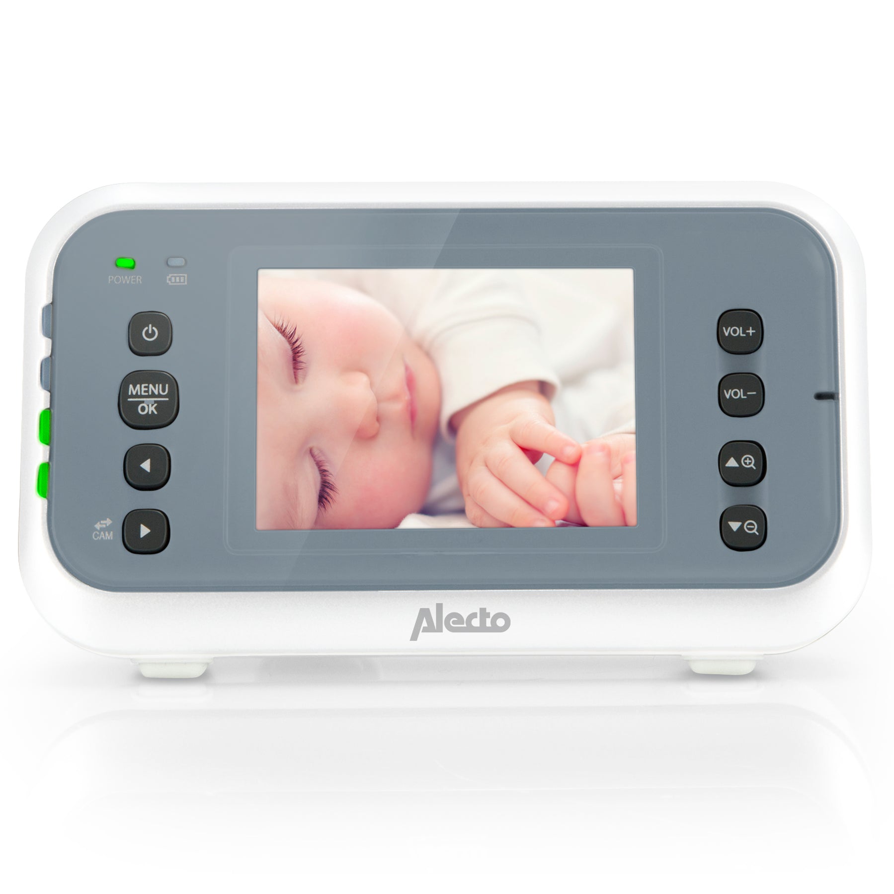 Alecto Dvm-77 - Babyphone Avec Caméra Et Écran Couleur 2.8, Blanc